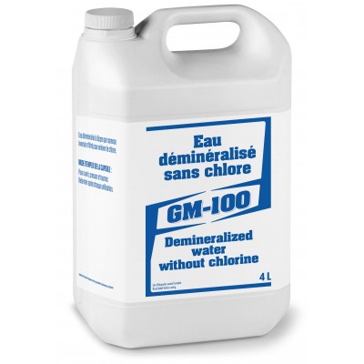 GM-100 - Eau déminéralisée sans chlore - 4 L