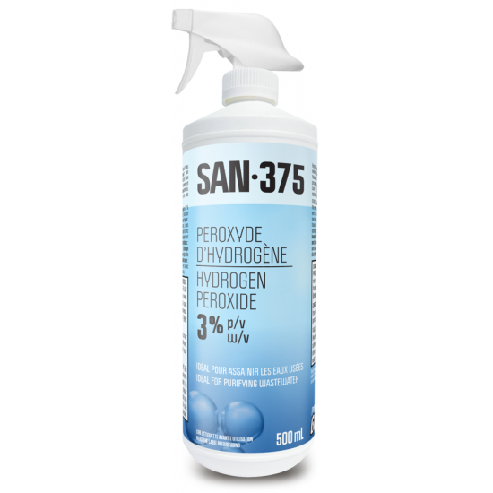 SAN-375 - Peroxyde d'hydrogène à 3% - 500ml